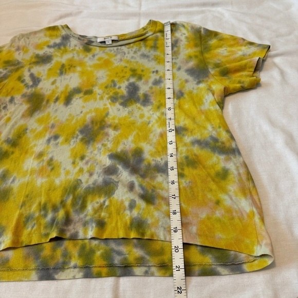 Agolde Large Linda Yellow Tie Dye Tee ~ Boho Festival 90’s Y2K T-Shirt - Picture 5 of 7